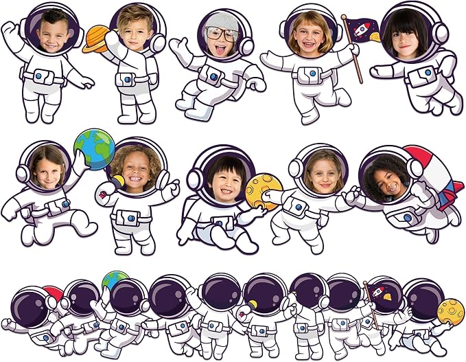 gisgfim 80Pcs Outer Space Cutouts Back to School Decorations Bulletin Board
