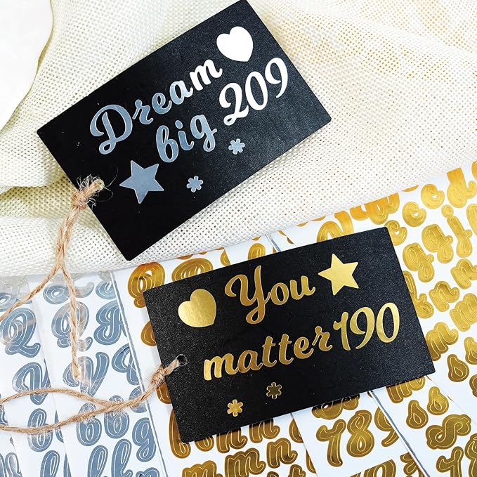 3040Pcs 20 Sheets Small Letter Number Stickers, 0.5inch Self-Adhesive Vinyl