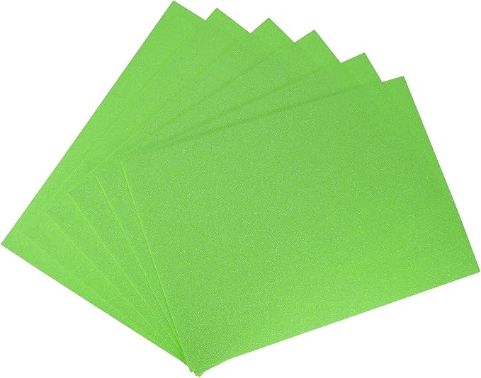 uxcell Green Shiny EVA Foam Sheets 11 x 8 Inch 2mm Thick