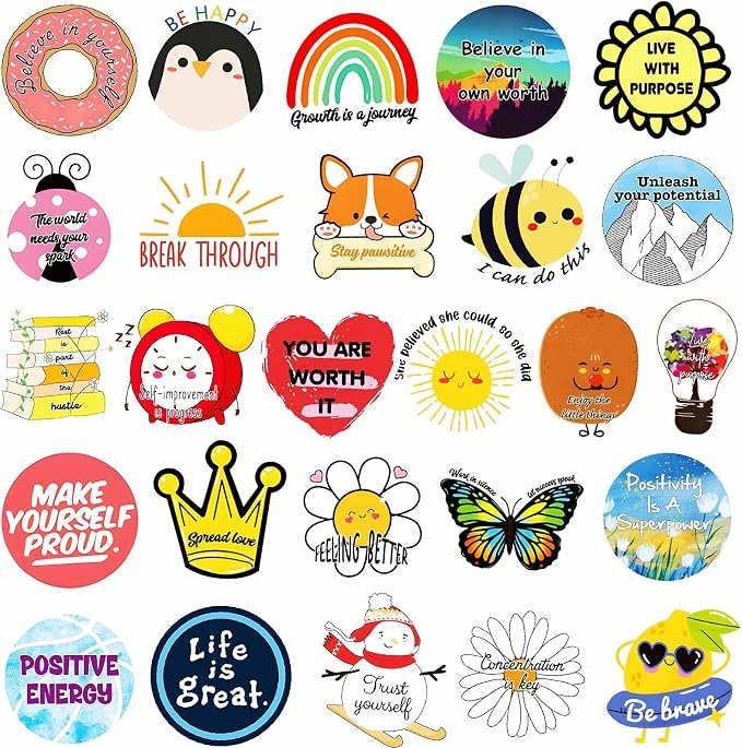 300PCS Cute Inspirational Stickers