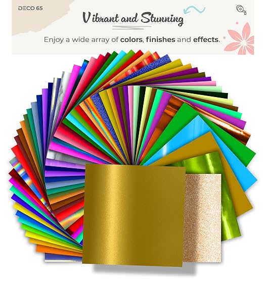 VViViD DECO65 Matte Pastel Gold Permanent Adhesive Craft Vinyl