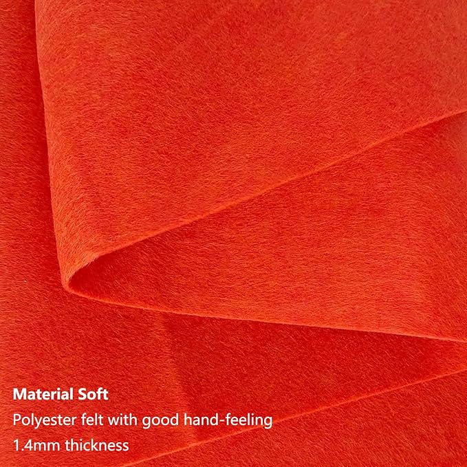 Jtnohx Color Felt, 1 Square Yard Felt Fabric, 1.4mm Thickness Flexible Craft