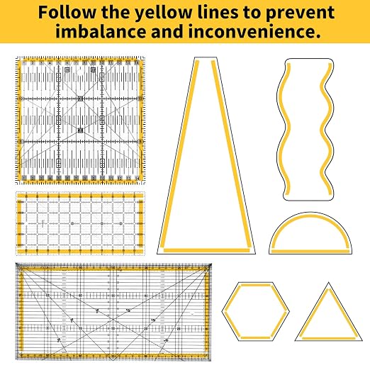 Ruler Grips, Non-Slip Silicone Rings, Quilt Template Grips
