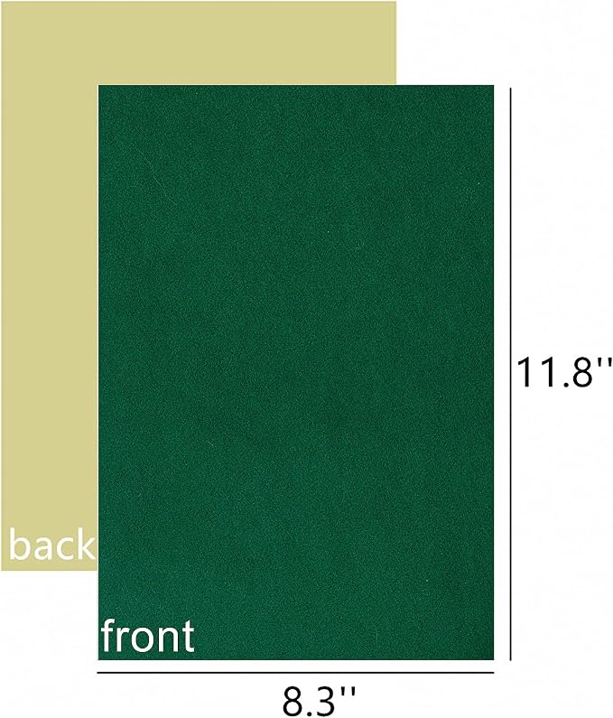 YaoHui 3-Pack Self-Adhesive Felt Sheets, Peel & Stick, A4 Size