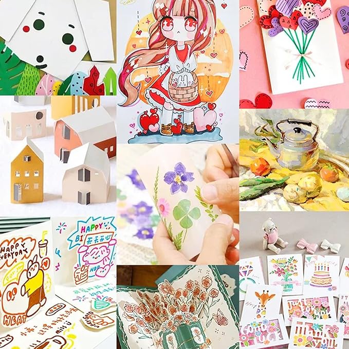 100 Sheets White Cardstock Thick Paper