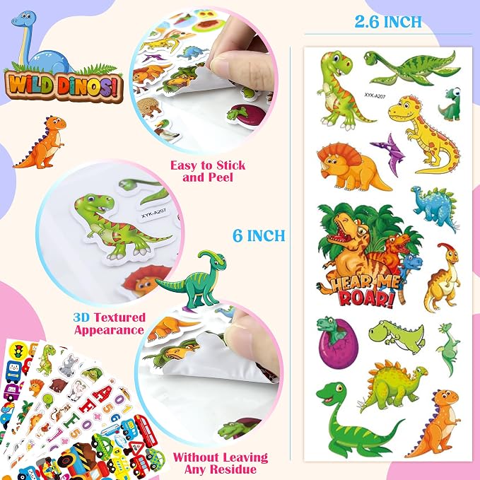 500+ Puffy Stickers, 3D Stickers