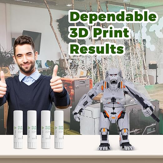 4 Pack Creality 3D Printer Glue Sticks Enhanced First Layer Adhesion | Reduce