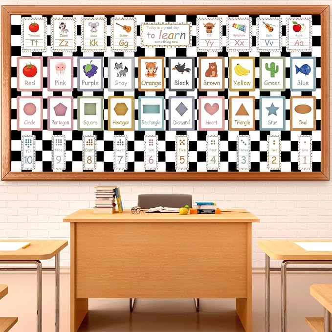 Black White Checkered Bulletin Board Paper Roll Black Plaid Bulletin Board