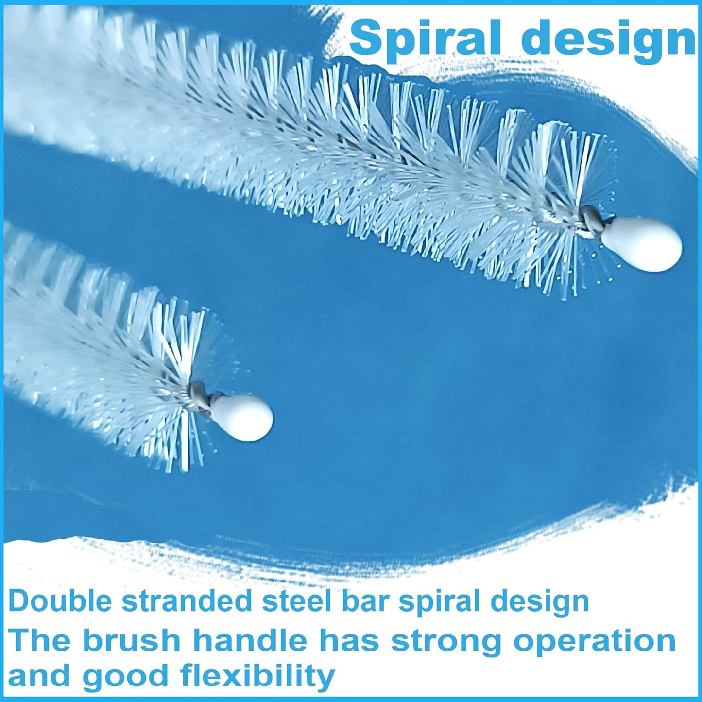 Straw Cleaner Brush Long 10 Inch, Straws Brush of Bristles Diameter 10 mm, Straw Cleaning Brush with Stainless Steel Nylon Bristles for Cleaning Straws,Stanley Cup, Owala Cup, Water Bottle 6 Pack