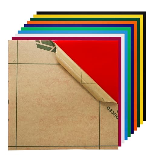 10 Pack Colored Acrylic Sheets, 8 x 8 Inch Sheet 1/8 Thick, Cast Acrylic Sheet