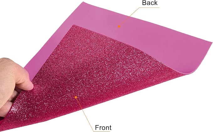 uxcell Magenta Shiny EVA Foam Sheets 11 x 8 Inch 2mm Thick