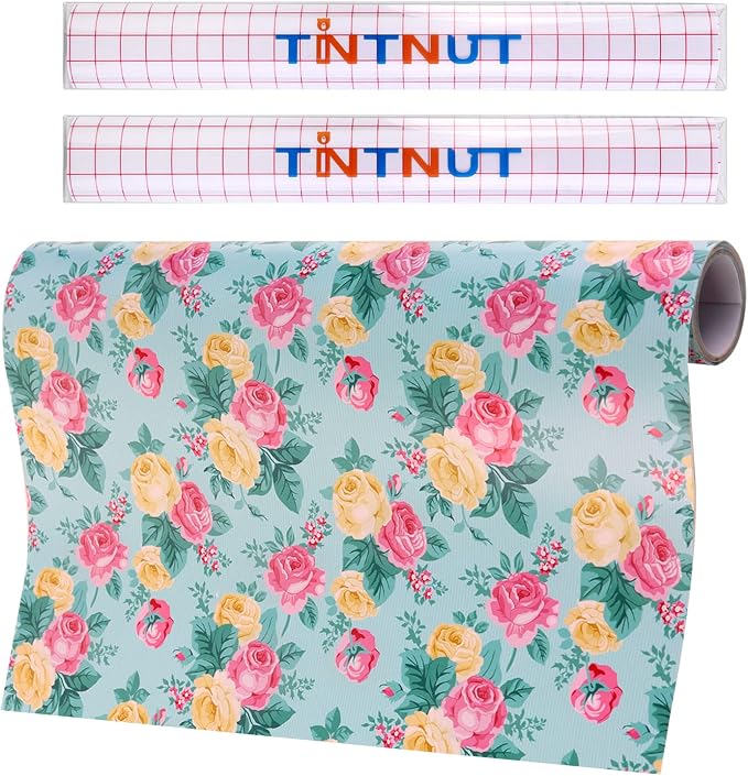 Tintnut Rose Permanent Vinyl Roll 12in x 5ft Valentine's Day Adhesive Vinyl |