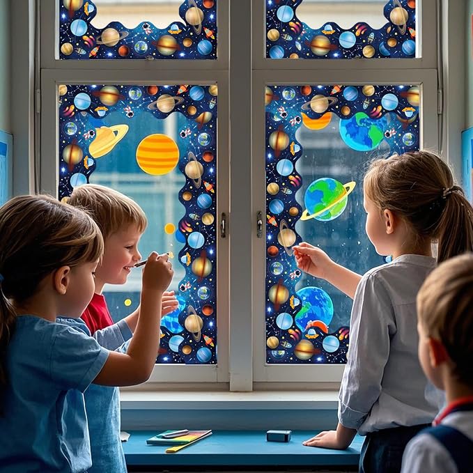 69Ft Outer Space Theme Bulletin Board Borders Galaxy Bulletin Board Border Star