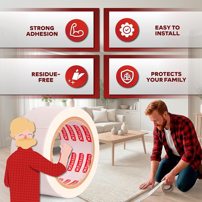 XFasten Double-Sided Carpet Tape