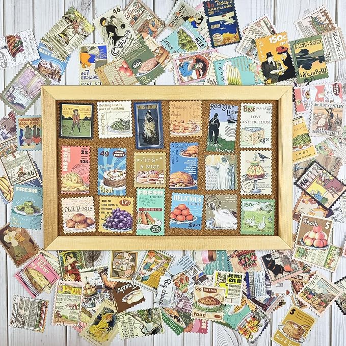 Prstincol 100 Pcs Scrapbooking Stickers, Food Stickers