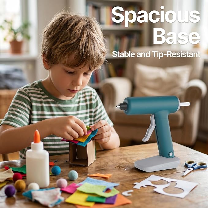 Cordless Hot Glue Gun, Fast Preheating