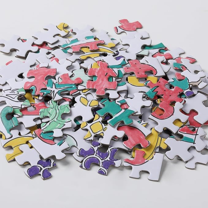 Mr. Pen- Blank Puzzle, 10 Pack, 120 Pieces/Pack, 12.3" x 8.7" | Blank Puzzles