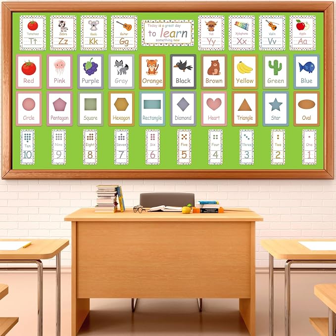 Qyeahkj 17.7in x 20ft Bulletin Board Paper Roll Bulletin Board Background Paper