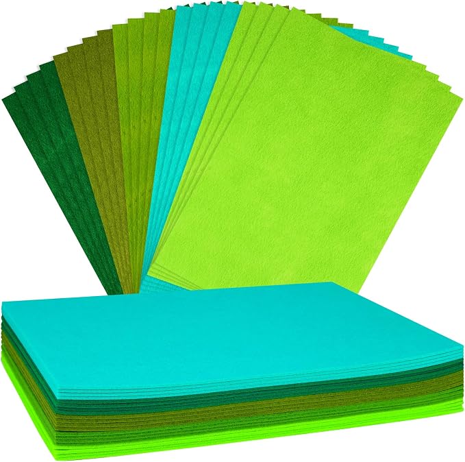 NEBURORA 20 Pcs 2mm Thick Stiff Felt Sheets