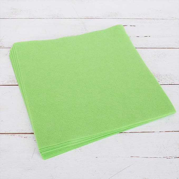 Threadart Light Green Premium Felt Sheets