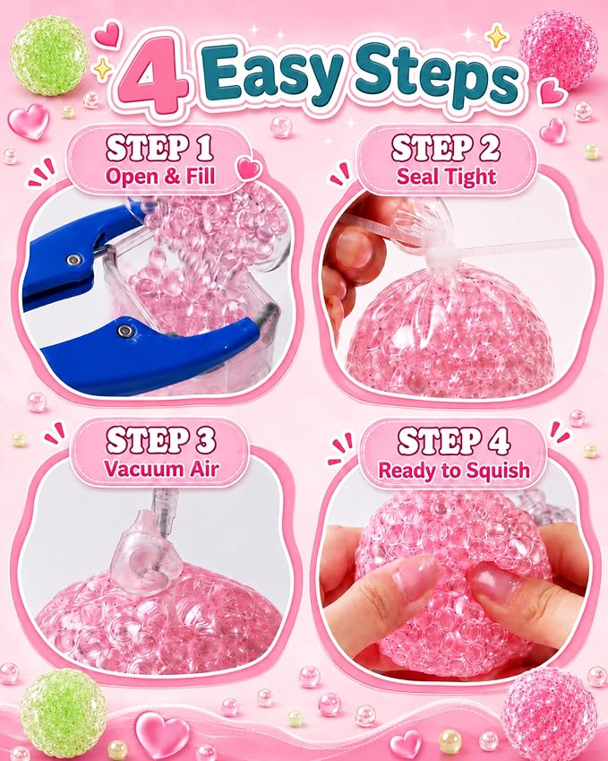 TXGSDXS DIY Squishy Making Kit – Create Your Own Squishy Stress Balls
