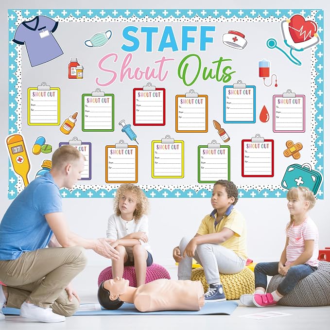 Healthy Staff Shout Outs Bulletin Board Decorations Nurse Week Staff Shout Outs