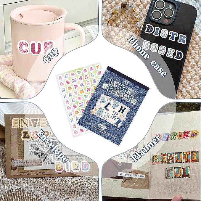 Letter Stickers Book, 40 Sheets