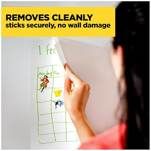 Scotch Wall-Safe Tape, 2 Dispensered Rolls, Sticks Securely, Removes Cleanly