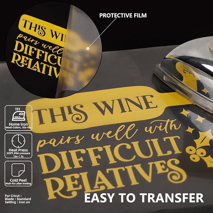 Guangyintong Yellow HTV Heat Transfer Vinyl Rolls