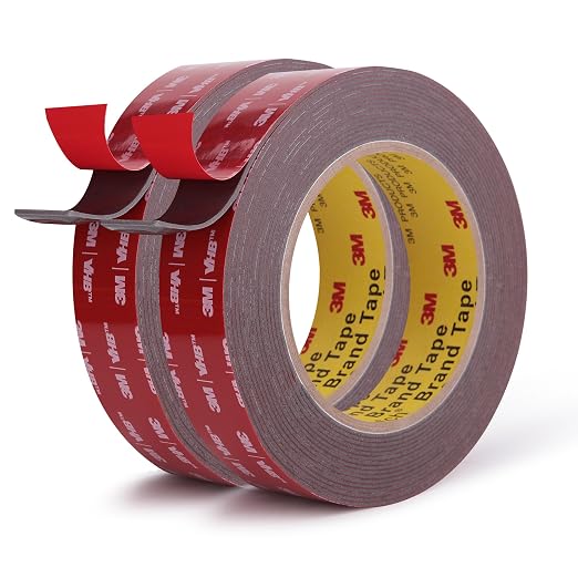 3M Double Sided Tape, Heavy Duty, 1” x 18Ft, 2 Pack | Very High Bonding
