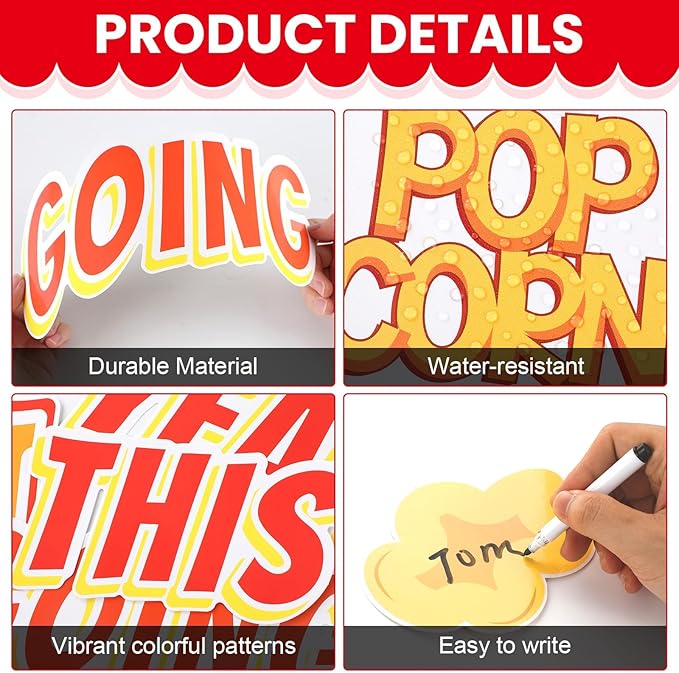 Popcorn Bulletin Board for Classroom Decorations Happy New Year Classroom