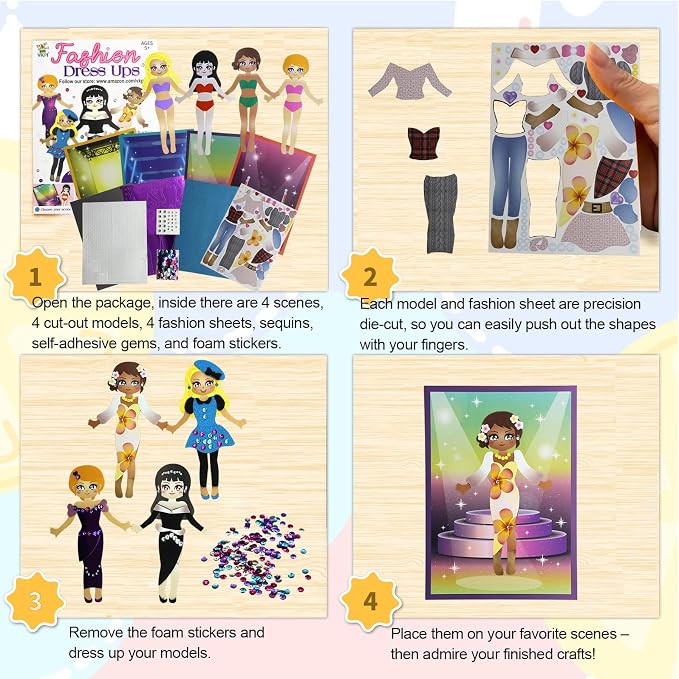 VKPI Fashion Dress Ups, Paper Art Crafts