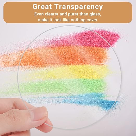 Enoin 16 Pack 4 inch Acrylic Circle Blanks