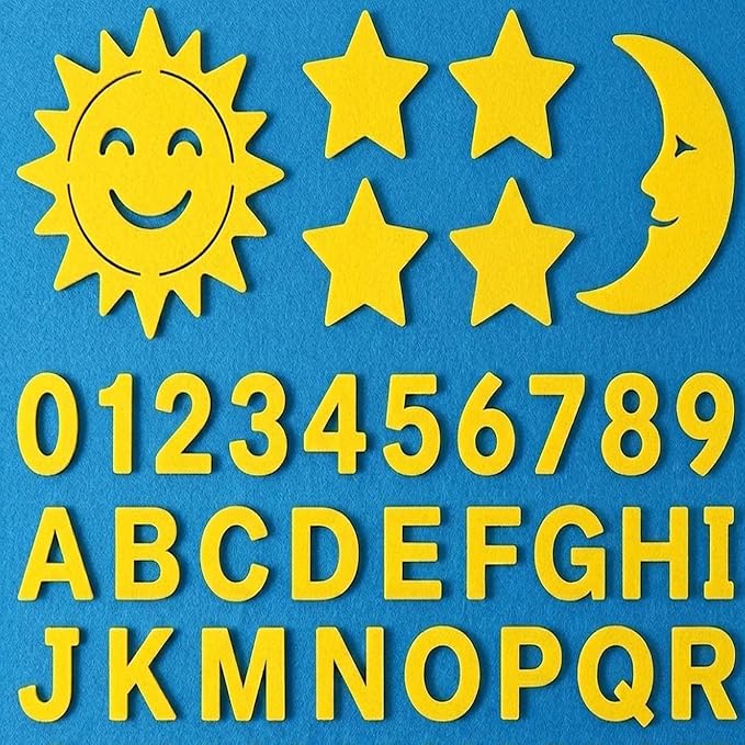 HaoFeiJH 6 Pcs Yellow Soft Felt Fabric Sheets