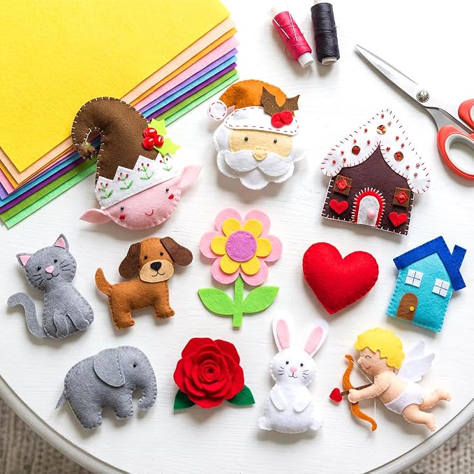 Tegeme 100 Pcs 8 x 12 Inches Felt Fabric Sheet