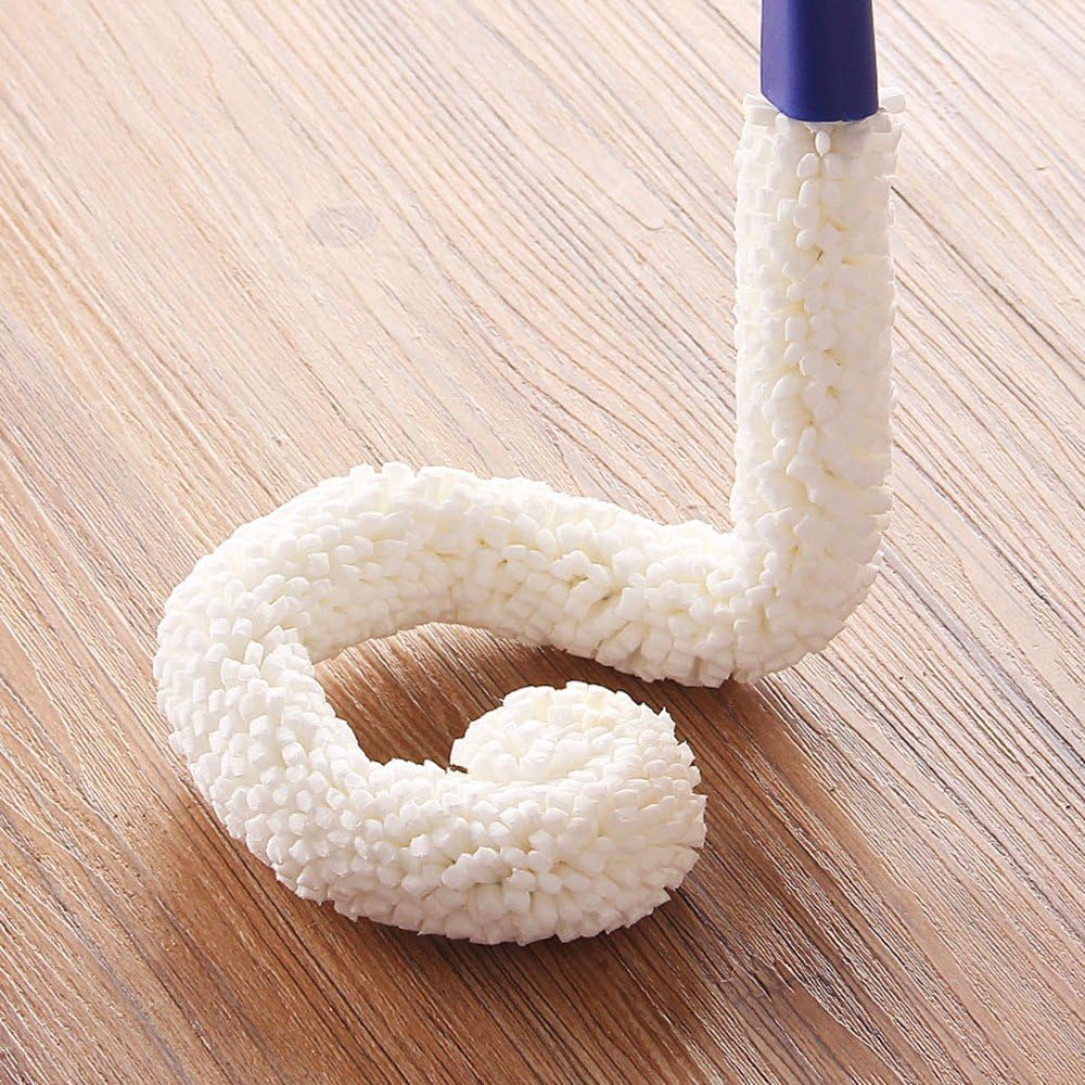 Bottle Cleaning Brush - Set of 2 Flexible Bottle Scourer - Multi-Function Household Cleaning Tools for Cleaning of Wine Decanters, Goblets, Glasses, Cups