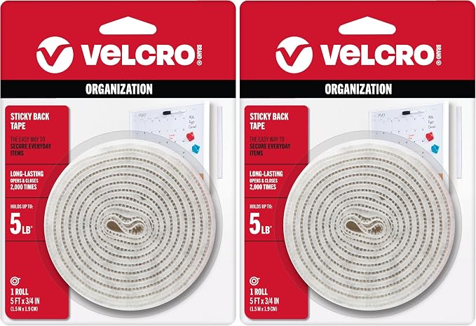 VELCRO Brand 5 Ft x 3/4 in | White Tape Roll