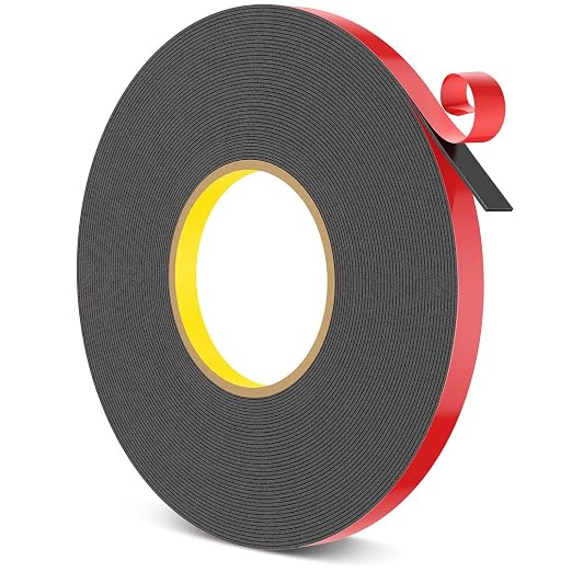 HitLights Double Sided Tape Heavy Duty, 1/2 in x 50 ft, Adhesive Mounting Tape