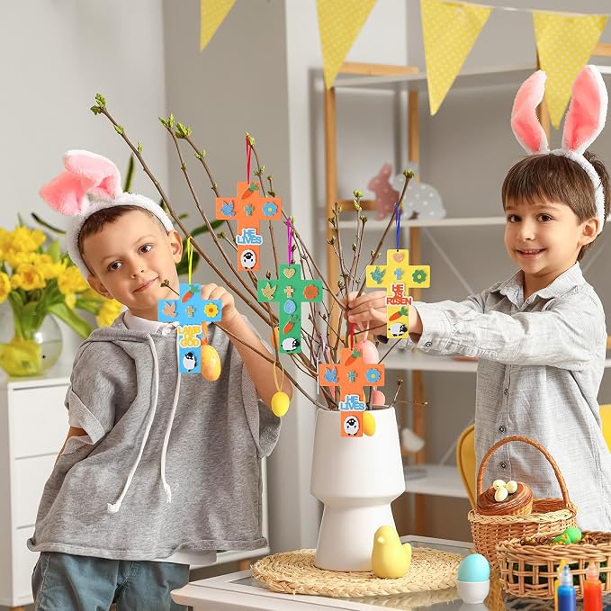 Fennoral 24 Pack Easter Cross Craft Kit