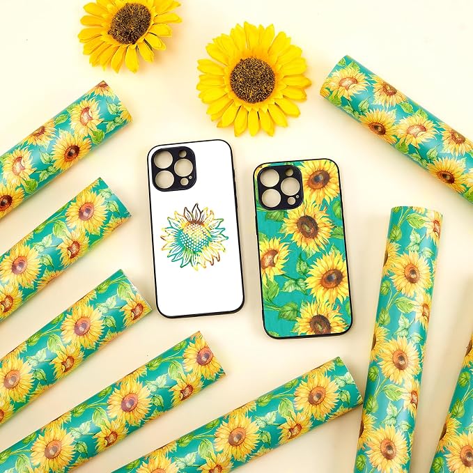 Tintnut Sunflower Permanent Vinyl 8 Sheets 12"x10" Yellow Adhesive Vinyl |