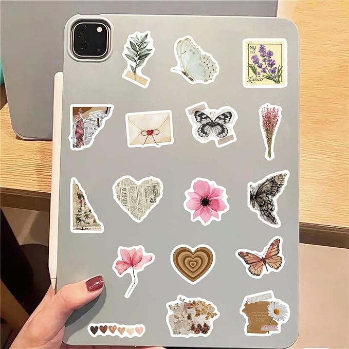 120Pcs Vintage Aesthetic Stickers