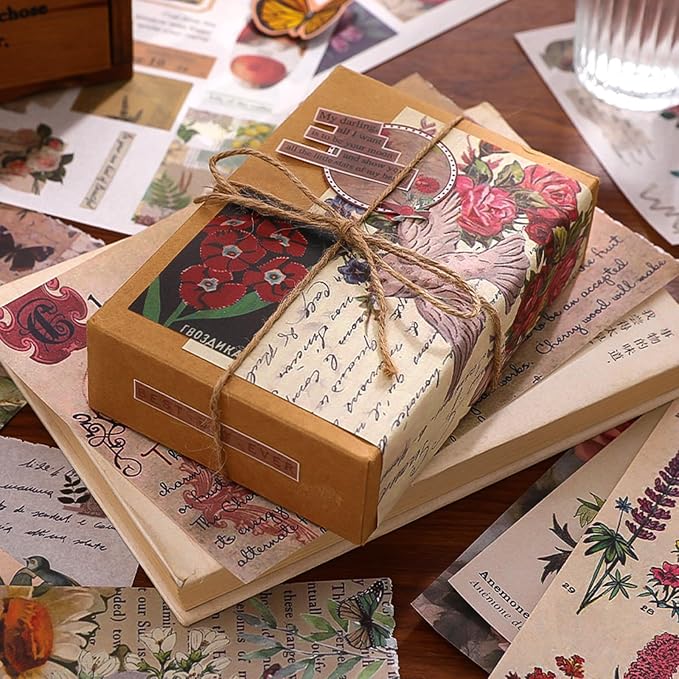 Flower Sticker Book for Scrapbooking, 500+ Floral Stickers for Junk Journal