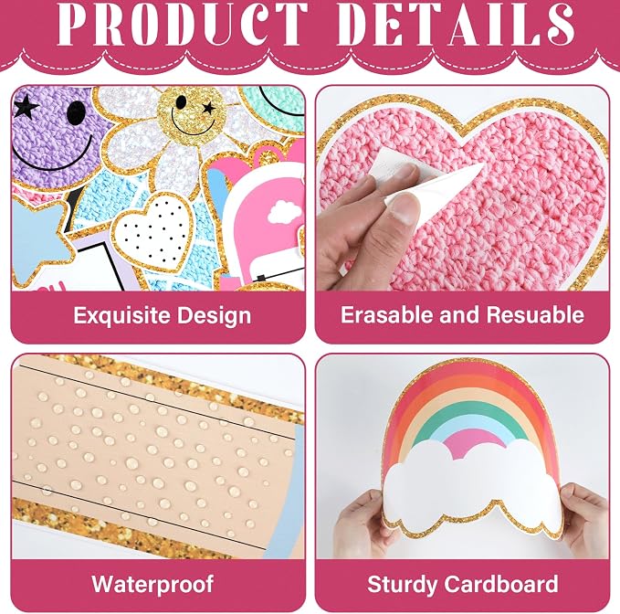 Welcome Back to School Bulletin Board Set Boho Groovy Classroom Decorations