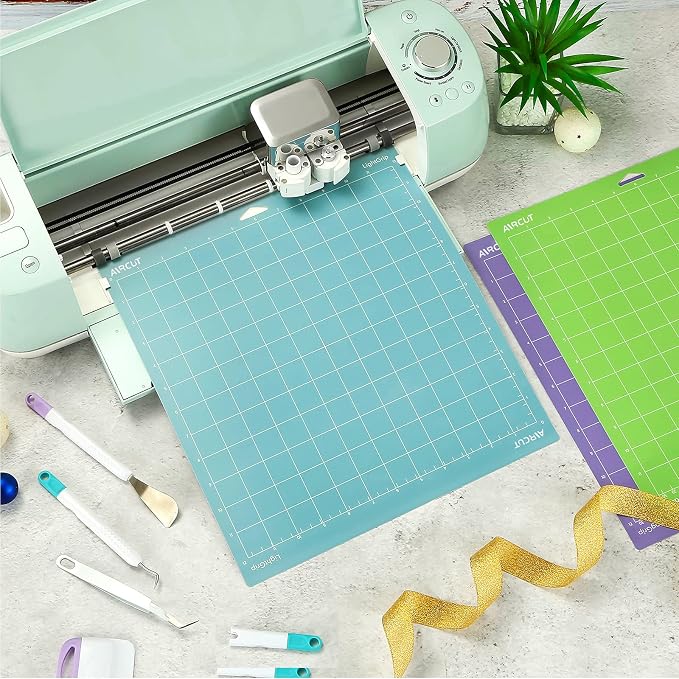AIRCUT Cutting Mat for Cricut Maker and Explore Series, Light Sticky Grip