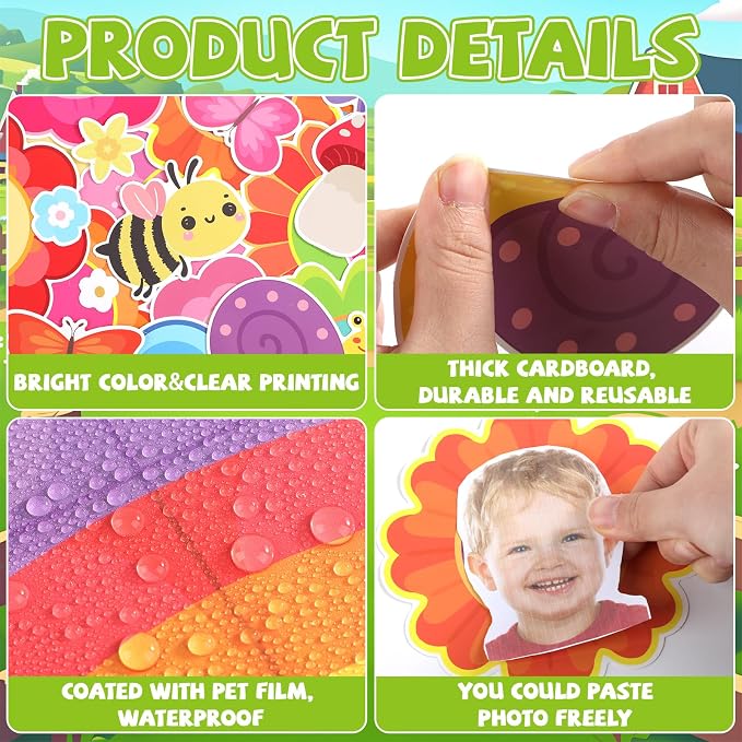 Spring is in The Air Bulletin Board Set Colorful Floral Butterfly Photo Craft