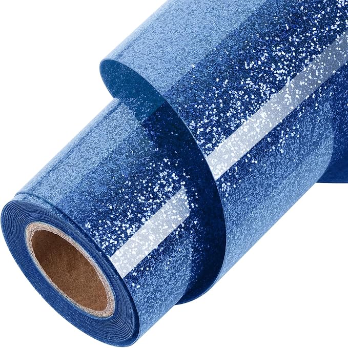 TORC Blue Glitter HTV Blue Heat Transfer Vinyl HTV Rolls