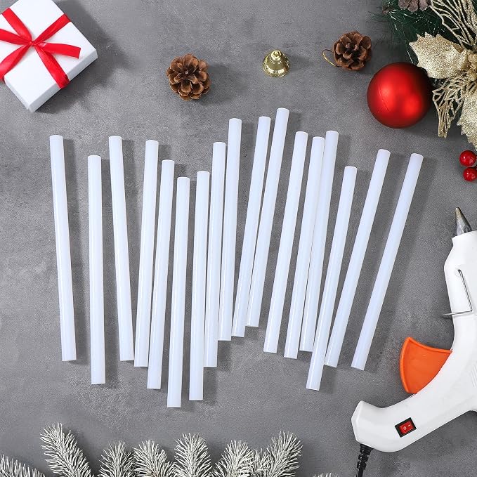 Glow in the Dark Glue Sticks, 72 Pack 0.43"x8" Full Size Hot Glue Sticks