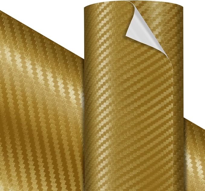 VViViD Premium 3D Desert Gold Carbon Craft Vinyl Roll 1ft x 5ft – Bubble-Free