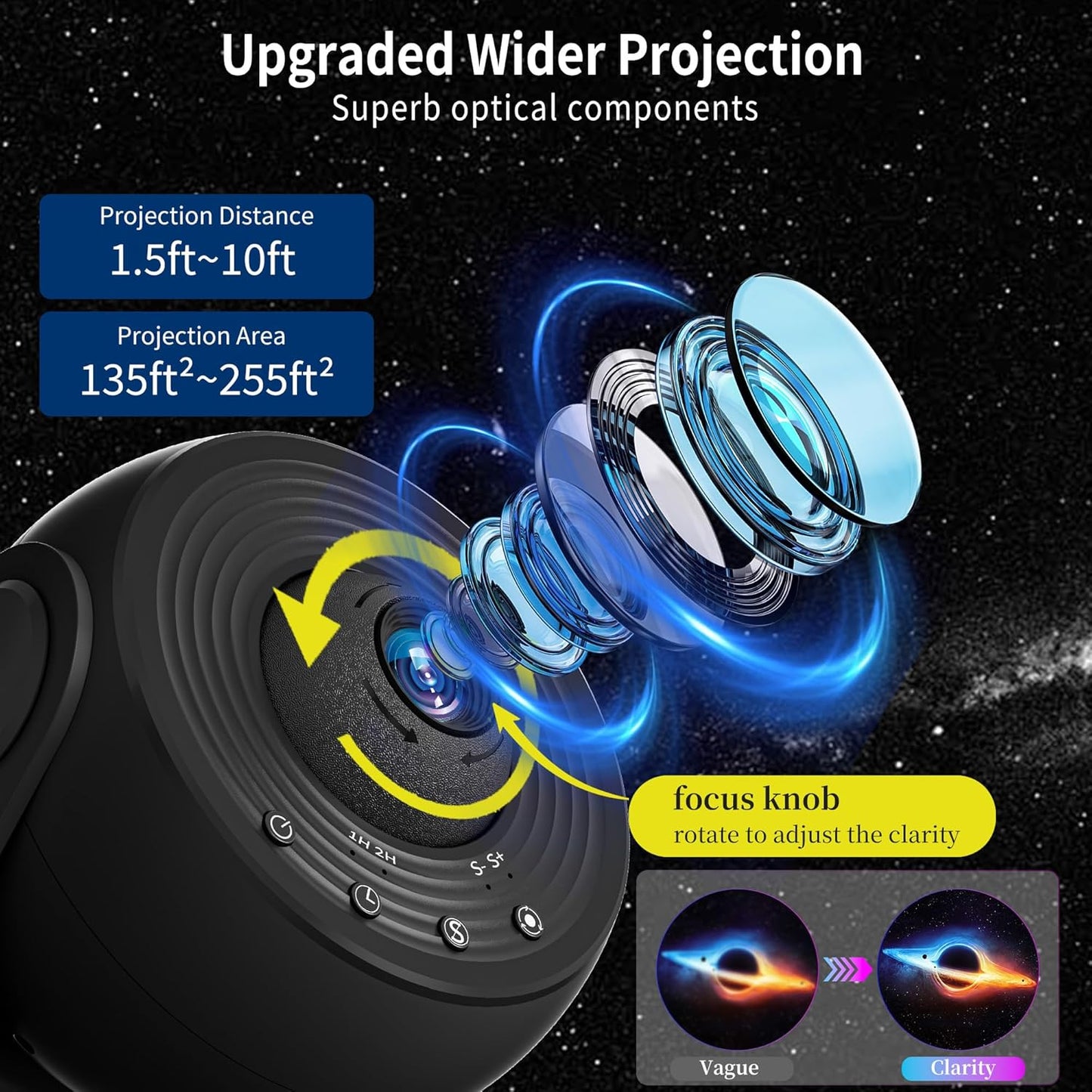 Galaxy Projector for Bedroom, 13 in 1 Planetarium Star Projector with Solar System & Constellation, 360° Rotating Galaxy Light, Space Night Light for Kids Adults Gifts