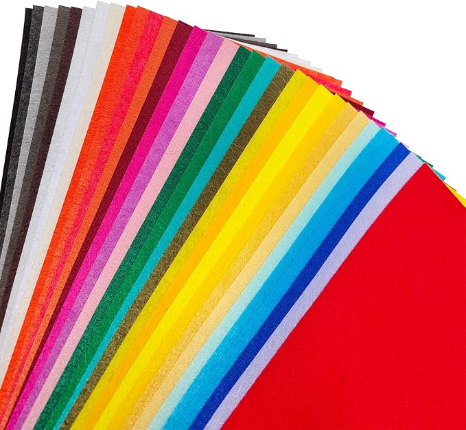 Jtnohx Stiff Felt Sheets, Craft Felt Square